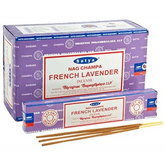 Boxes van Satya Nag Champa French Lavender wierookstokjes voor een rustgevende geur